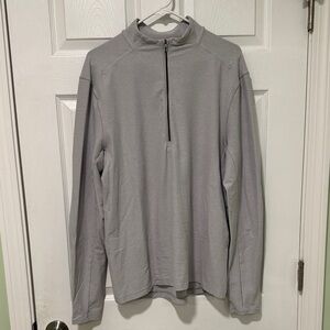 lululemon athletica gray quarter zip sweater